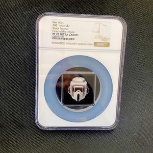 1 oz silver Storm trooper helmet graded